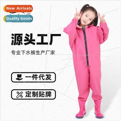 Children waterprowater pants play water fishing onepcs water