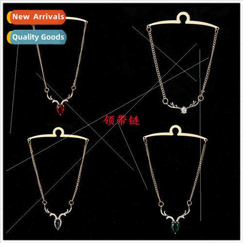 Men Tie Accessories Stag Head Tie Chain Metal Chain U Chain