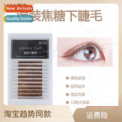 Soft natural single mink hair extensions false eyelashes pla
