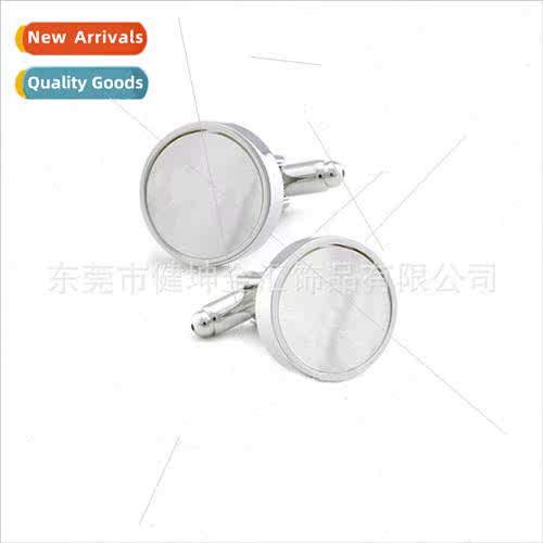 Round Shell Cufflinks Whe Shell Gemstone Men Cufflinks
