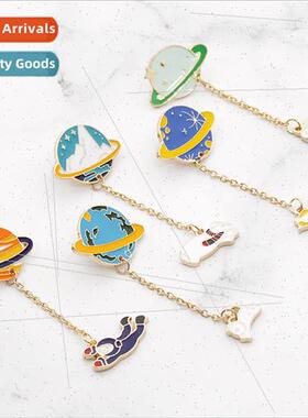 Japan cartoon brooch Earth astronaut creative student access