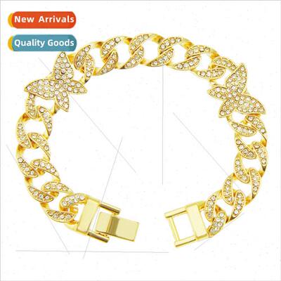 Europe Hipster Jewelry Hip Hop Cuban Chain Bracelet Jewelry