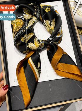 Flowers beauty mulberry silk silk scarf women spring elegant
