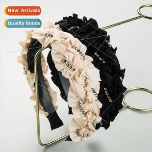 new wind fabric bands braided Korean pleated Hair headband