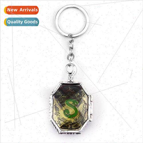 Soulware Keychain Time Gemstone Glass Pendant Keychain Ring
