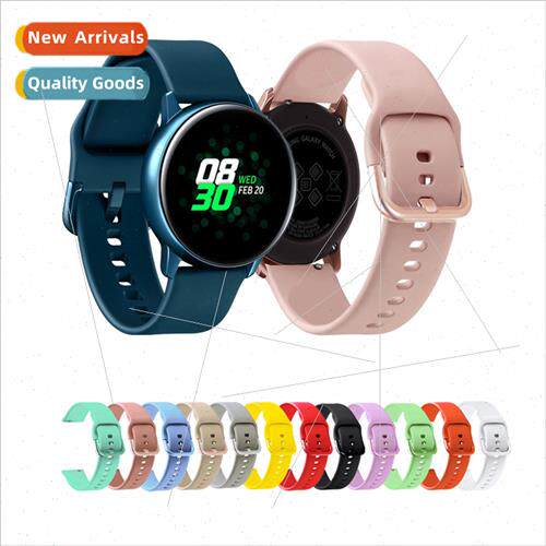 Silicone strap 20mm 适用 samsung active2 color buckle 14 col