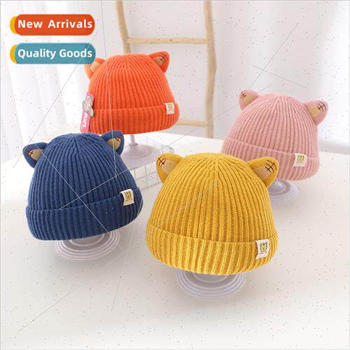 Baby hat fall winter new cute children knted hat boys girls