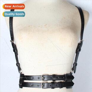 Sling Waistcoat Women Decoration Dress Shirt Leather Strappy