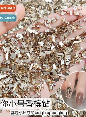 Champagne color nail drill mini small flat bottom shaped dri