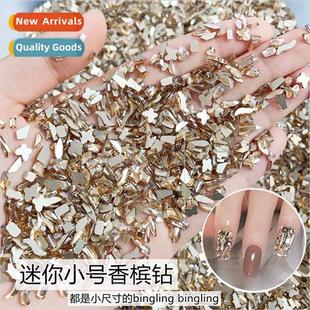 drill mini shaped color dri bottom nail flat Champagne small