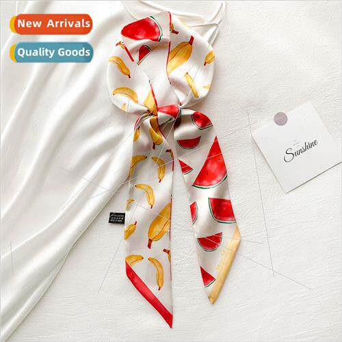2021 new imation silk fru pattern printing fashion small bel