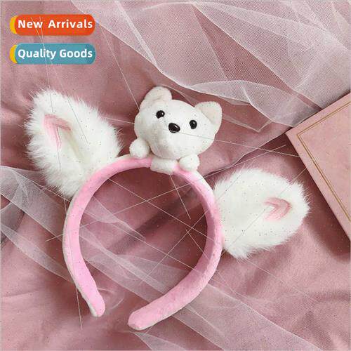 Polar bear hair band female rabb ears cute bear head jewelry
