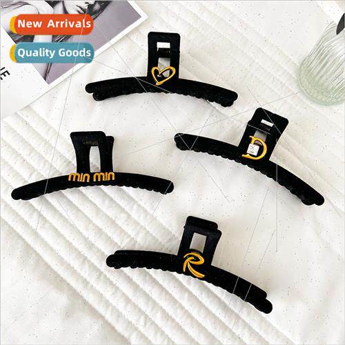 Black velvet scratch clip female hundred wh senior sense let