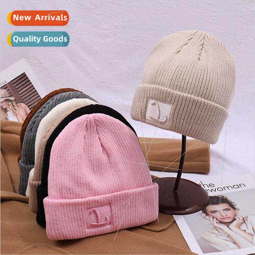 Autumn winter new warm letters knted hat female Korean fashi