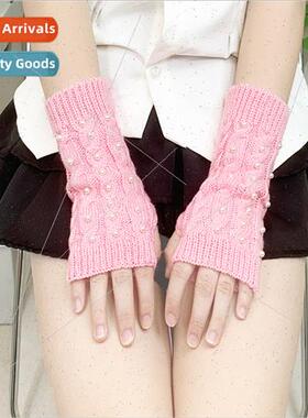 New knted autumn winter outdoor office warm typing Japanese