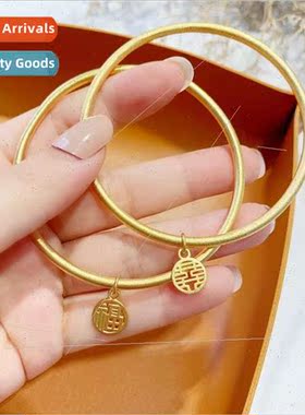 Ancient gold bracelet inherance frosted bracelet women simpl