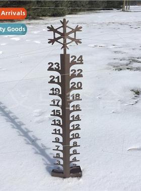 New Snowflake 24 Snow Gauge Snowmobile Garden Yard Snow Gaug