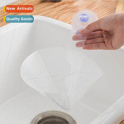 Kitchen Folding Strainer Filter Suction Cup Standing Drainer