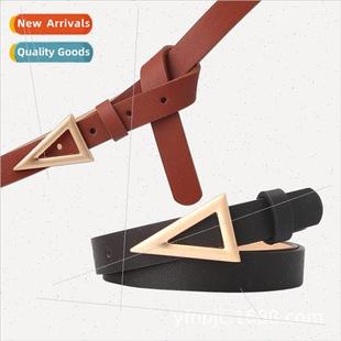 ladies belt buckle tide fas press product triangle New alloy