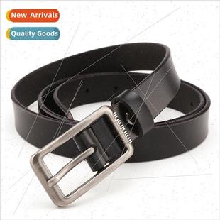 female pure jeans buckle fashion belt Korean Pin cowhide
