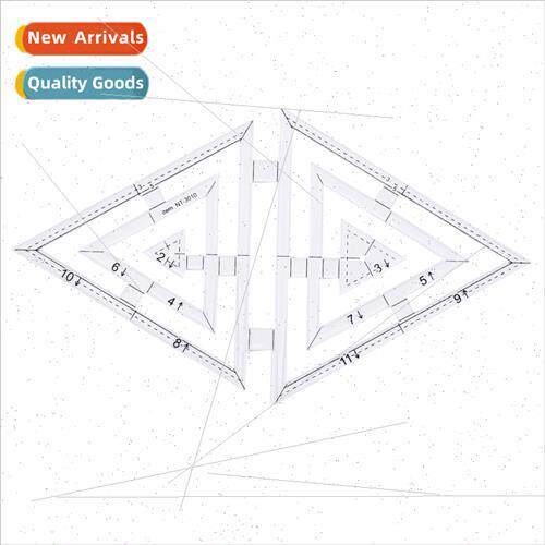 Double Triangle Acrylic Quilting Ruler Quilting Tools DIY Qu