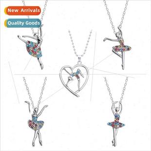 Necklace Girl Womens Charm Pendant Creative Friend Dancing