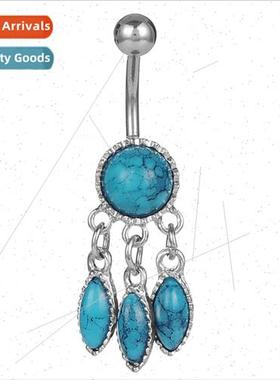 Piercing Jewelry Dreamcatcher Turquoise Tassel Belly Button