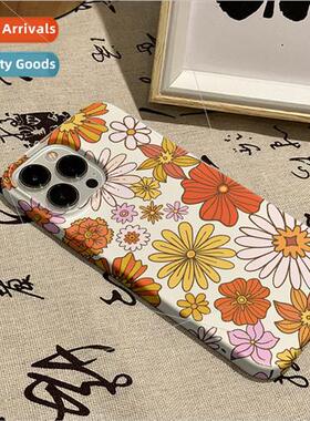 ins sunflower 适用apple 15 phone case iphone14 simple 12prom
