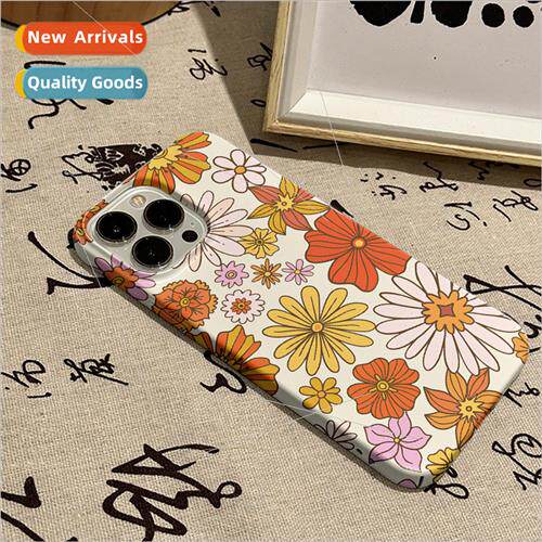 ins sunflower 适用apple 15 phone case iphone14 simple 12prom