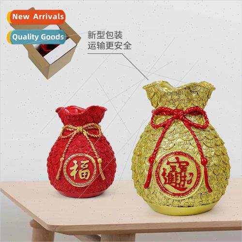 Wheat ears lucky bag resin ornament gift box home living roo
