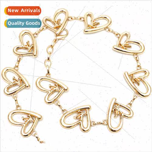 Metal Waist Chain Heart Decorative Chain Sweater Chain Skirt
