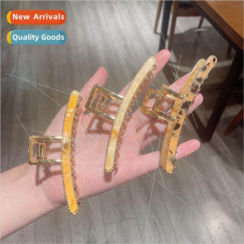 Fashion temperament Korean metal hair clips back head plate
