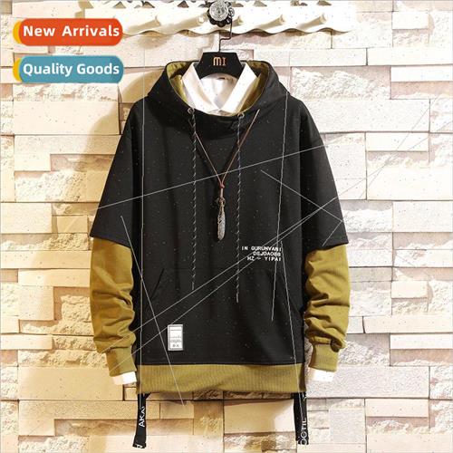 Men Hooded Pullover Sweatshirt 2021 Spring Autumn New Fashio