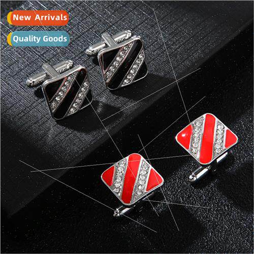 New Creative Square Drilling Su Cufflinks Buttons Fashion Me