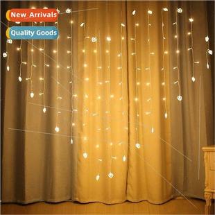 lights shaped Christmas bar ice curtain led love heart New