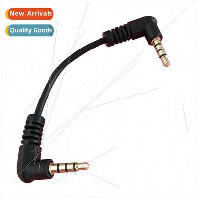 10CM 3.5mm Dual Connector Cable Elbow Male to Male Pair Reco