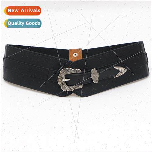 Vintage coat belt female wide belt accessories decorative do