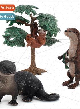 wildlife model sloth gorilla apes solid plastic action figur