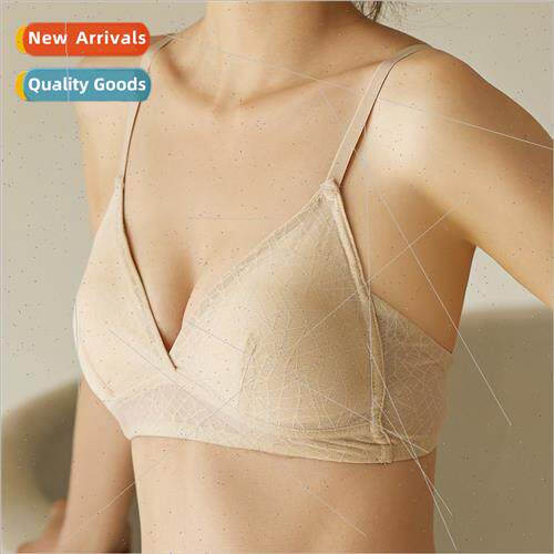 French girls silk bra summer thin triangle cup sexy lace jac
