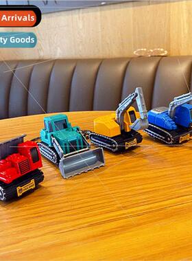 Cartoon boomerang excavation engineering car keychain men an