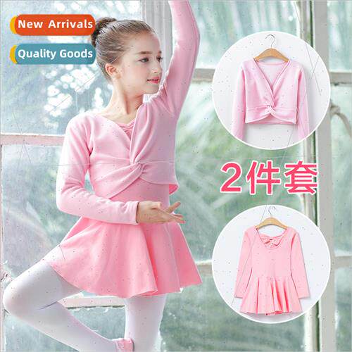 wear childrens female fall and winter long-sleeved practice