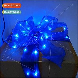 LED luminous silk ribbon light string Christmas decoration l