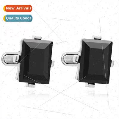 New  American fashion French men shirt alloy geometric cuffl