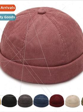New hat tide melon skin cap Japanese brimless landlord cap f