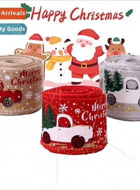 New Printed Ribbon Christmas 2m Ribbon Christmas Tree Decora