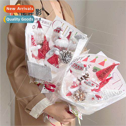 Christmas simple wrapping paper flowers gift wrapping paper