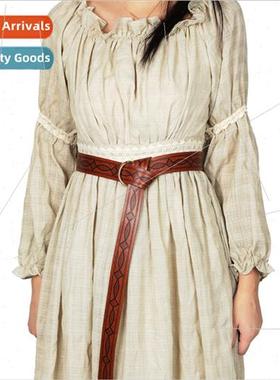 Medieval Peyote O-Ring Embossed Belt 190cm Viking Celtic Bat