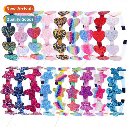 New headdress Children candy color love onion powder hair ba