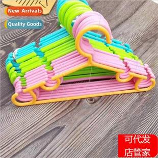 Candy color children plastic -slip hangers baby solid hanger