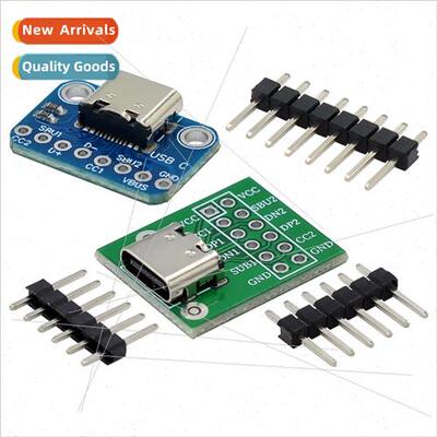 TYPE-C USB to pin DIP female B-type adapter plate Soldered f